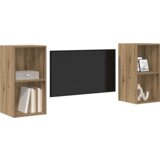 vidaXL Stenski TV kabinet 2 pcs Obrtniški hrast 37 x 37 x 72 cm | Shoptok.si