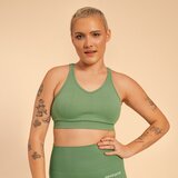 BeastPink sportski grudnjak hyper olivine Cene