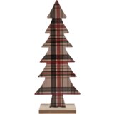  NOVOGODIŠNJA FIGURA JELKICA KARIRANA DRVENA 30CM | Eponuda.com