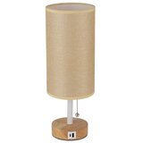  Brilagi - Stona lampa sa USB portom TABLON 1xE27/25W/230V hrast/bela/bež | Eponuda.com