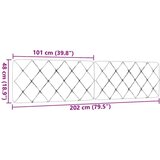 vidaXL Vzglavna stranica črna 200 cm blago | Shoptok.si