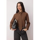 TRENDYOLMILLA Ženska košulja Twoaw26Go00142, braon | Eponuda.com