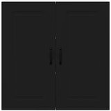 vidaXL Stenska kuhinjska omarica Črna 80 x 31 x 80 cm Konstruiran les | Shoptok.si