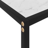  Konzolna mizica bela 60x35x75 cm kaljeno steklo, (20818329) | Shoptok.si