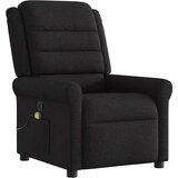 Maison Chic masažni naslanjač - Relax naslanjač črno blago, (22134227) | Shoptok.si