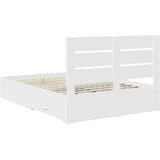 Krevetna konstrukcija Bijelo 140 x 190 cm Konstruirano drvo | shoptok.hr