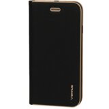  Premium preklopna torbica Samsung Galaxy A34 - črna z zlatim robom Cene