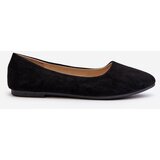 EVENTO PE1 Black Women's Suede Ballerina Flats Kommia | shoptok.hr