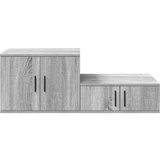  Kabinet za shranjevanje Siva Sonoma 127x41x40 cm Izdelan les | Shoptok.si