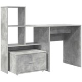  Stol Betonski sivi 131,5 x 50 x 106,5 cm Konstruirano drvo | shoptok.hr