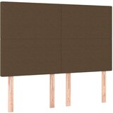  Okvir za krevet s uzglavljem tamnosmeđi 140x190 cm od tkanine | shoptok.hr