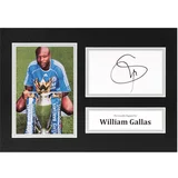  William Gallas Signed A4 Photo Display Chelsea Autograph Memorabilia COA
