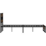  Metalni okvir kreveta bez madraca boja hrasta 120x200 cm | shoptok.hr