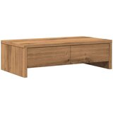 vidaXL Stojalo za zaslon s predali artisian hrast 50x27x15 cm inž. les | Shoptok.si