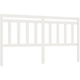Maison Chic posteljno vzglavje - vzglavna omarica - nočna omarica belo 206x4x100 cm trdna borovina, (21706234) | Shoptok.si