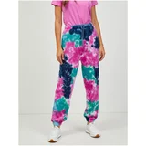 Pepe Jeans Blue-Pink Women's Batik Sweatpants Micaella - Women