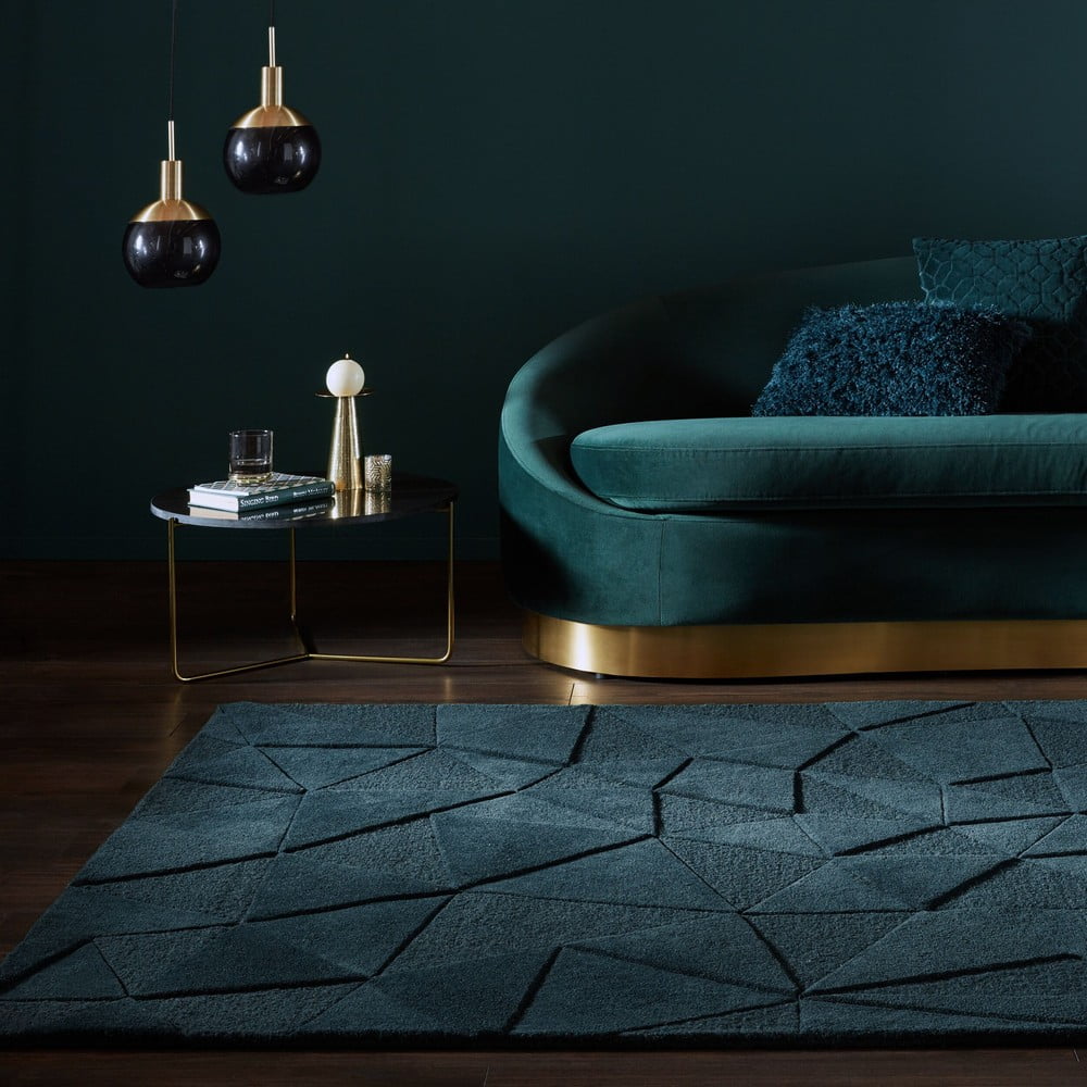 Flair Rugs Plavozeleni ručno rađen vunen tepih 240x340 cm Shard – | shoptok.hr