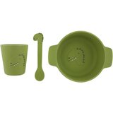 Trixie set za jelo od silikona first meal mr. dino | shoptok.hr