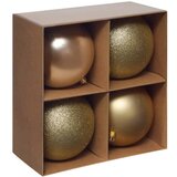 Feeric Set novogodišnjih kugli x4 100mm sort zlatna (207478) | ePonuda.com