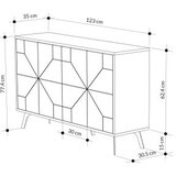 Hanah home Konzolni sto Dune, 123 x 62,4 x 35 cm, Antracit | Eponuda.ba