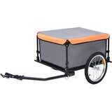 Prikolica za bicikl sivo-narančasta 65 kg | shoptok.hr