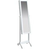 Maison Chic Prostostoječe Ogledalo - Zrcalo - Kozmetično ogledalo belo 34x37x146 cm, (21698092) | Shoptok.si