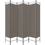 Sobna pregrada s 6 panela antracit 240x200 cm od tkanine | shoptok.hr