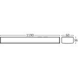  LED CCT nadgradna lampa 119cm 36W, senzor | ePonuda.com
