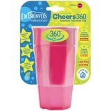 Dr.browns šolja No Spill 360° Roze, 300ml 9m+ | ePonuda.com