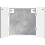 Kabinet za mete ZWOLLE Betonska siva 52,5 x 10,5 x 57,5 cm | shoptok.hr