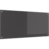  Kuhinjski zid Tamno siva 110 x 50 cm Staklo otporno na udarce | shoptok.hr