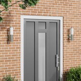  Vanjska zidna lampa 2 pcs Srebrno 15 x 7,5 x 33 cm | shoptok.hr