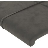  Uzglavlje s ušima tamnosivo 93x16x78/88 cm baršunasto | shoptok.hr