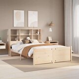  Knjižna postelja brez vzmetnice 135x190 cm trdna borovina, (21653667) | Shoptok.si