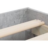  Okvir kreveta s ladicama siva boja betona 140x190 cm drveni | shoptok.hr