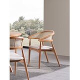 Hanah home vegas - natural natural dining table & chairs set (4 pieces) | ePonuda.com