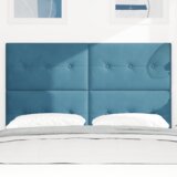  LED Glava postelje Temno modra 72 cm Žamet, (22052449) | Shoptok.si