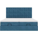  Okvir kreveta s madracima tamnoplavi 160x200cm baršunasti | shoptok.hr