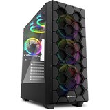 Sharkoon rgb hex midiatx okno črno ohišje | Shoptok.si