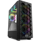 RGB HEX stolno kućište za računala crna