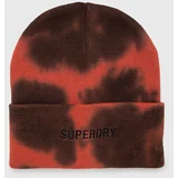 Superdry Pamučna kapa boja: crvena, pamučna