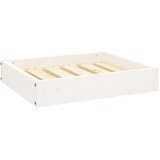  Krevet za pse bijeli 51,5x44x9 cm od masivne borovine | Shoptok.si