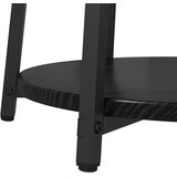  Set pomoćnih stolića s policom 2 pcs Crni hrast | Eponuda.com