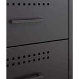 vidaXL Noćni ormarići 2 kom crni 36 x 39 x 50,5 cm čelični | shoptok.hr