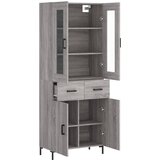  Visoka komoda siva sonome 69,5x34x180 cm od konstruiranog drva | shoptok.hr