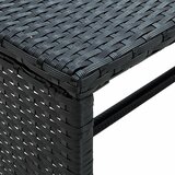  Stolić za kavu crni 70 x 40 x 38 cm od poliratana | Eponuda.com