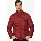 Dewberry M8625 MEN'S COAT-BURGUNDY Cene