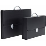 Pulse Folder A4 27X37X5 Crni Platnene Ivice Sa Kopčom 600280 | ePonuda.com
