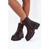 Boto Women's ankle boots Fivienne warm eco leather dark brown | shoptok.hr