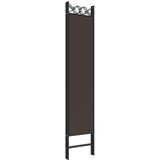 Sobna pregrada s 5 panela smeđa 200 x 200 cm od tkanine | shoptok.hr